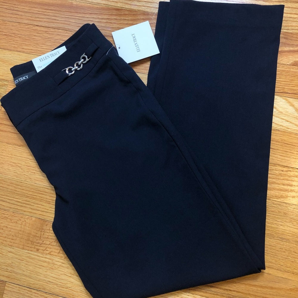 Ellen Tracy Modern Straight Dress Pant